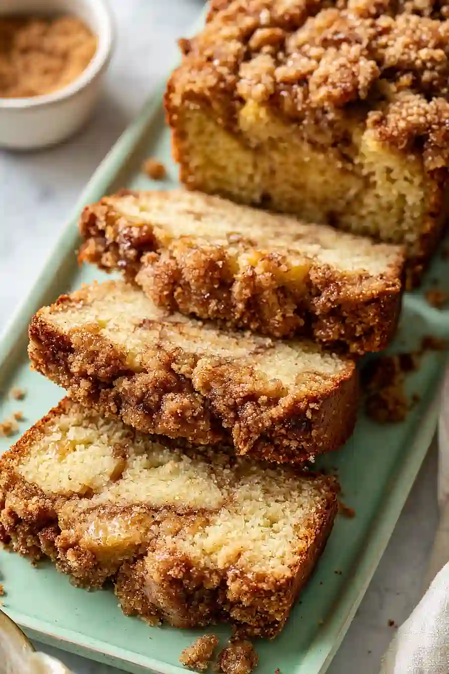 rhubarb crumble bread