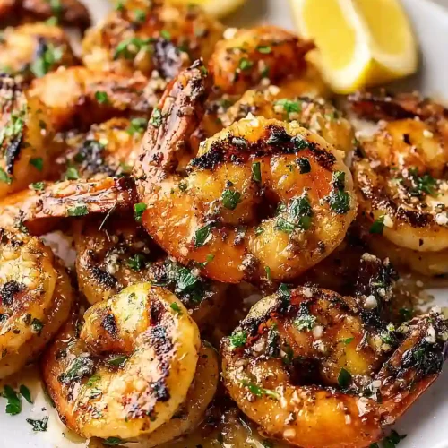garlic butter grilled shrimp