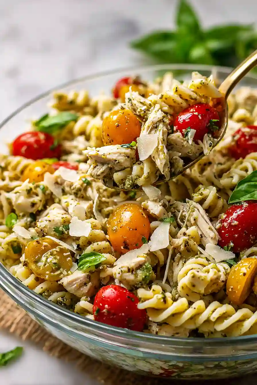 Chicken Pesto Pasta Salad