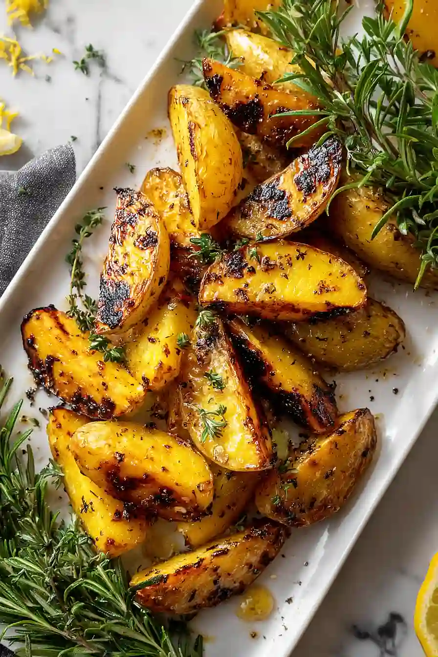 grilled lemon potatoes