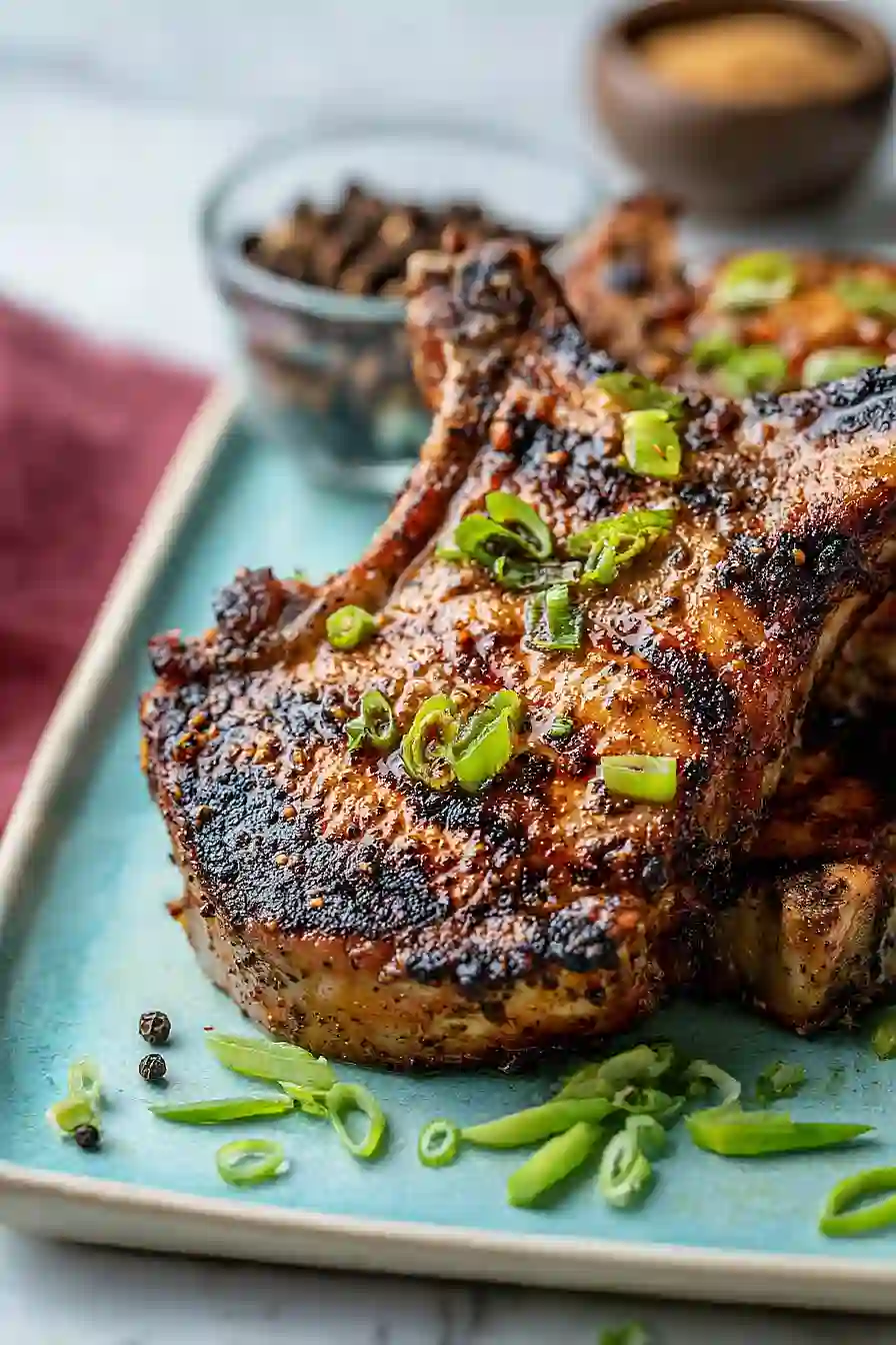 grilled jamaican jerk pork chops
