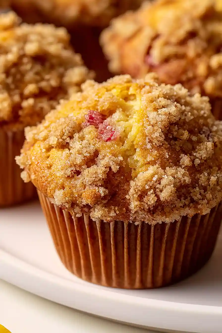 lemon rhubarb muffins