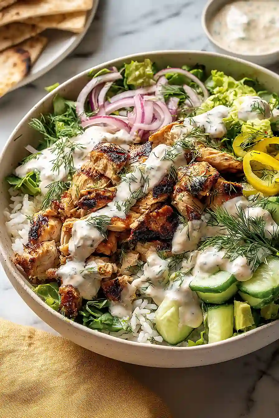 Greek Tzatziki Chicken Bowl