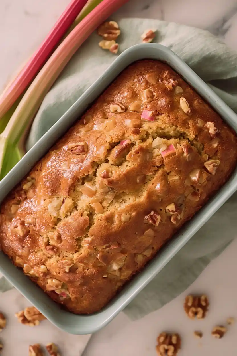 rhubarb nut bread