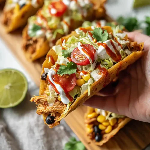 Crispy Sheet Pan Chicken Tacos
