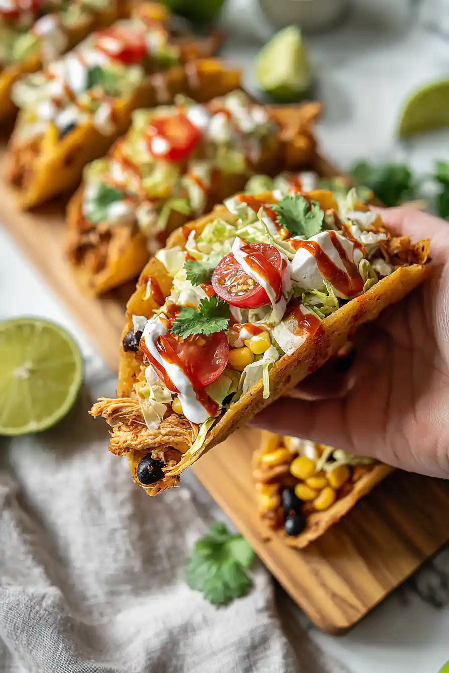 Crispy Sheet Pan Chicken Tacos