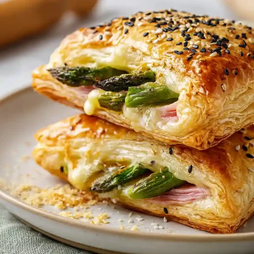 asparagus ham and cheese puff pastry