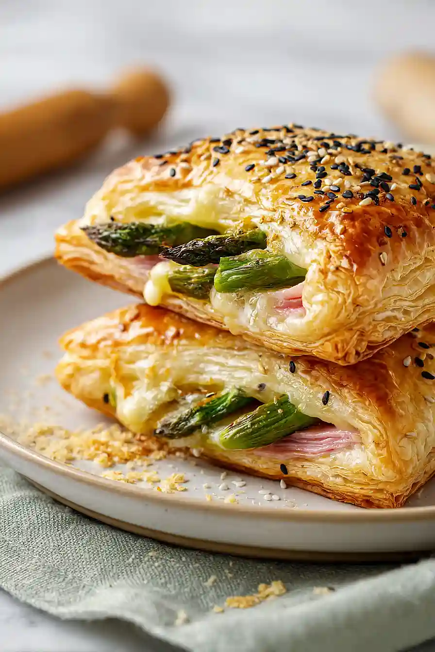asparagus ham and cheese puff pastry
