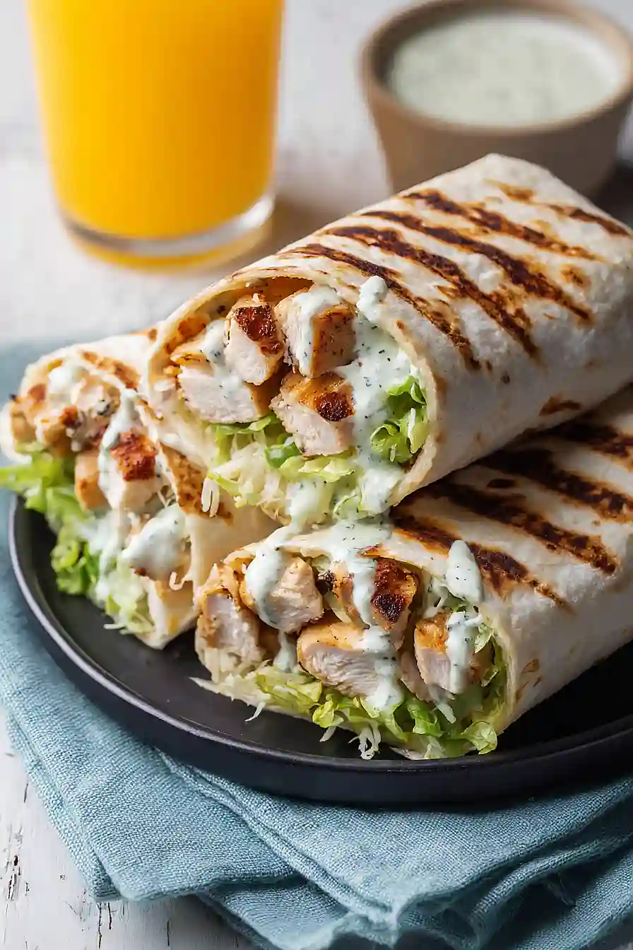 grilled chicken wraps
