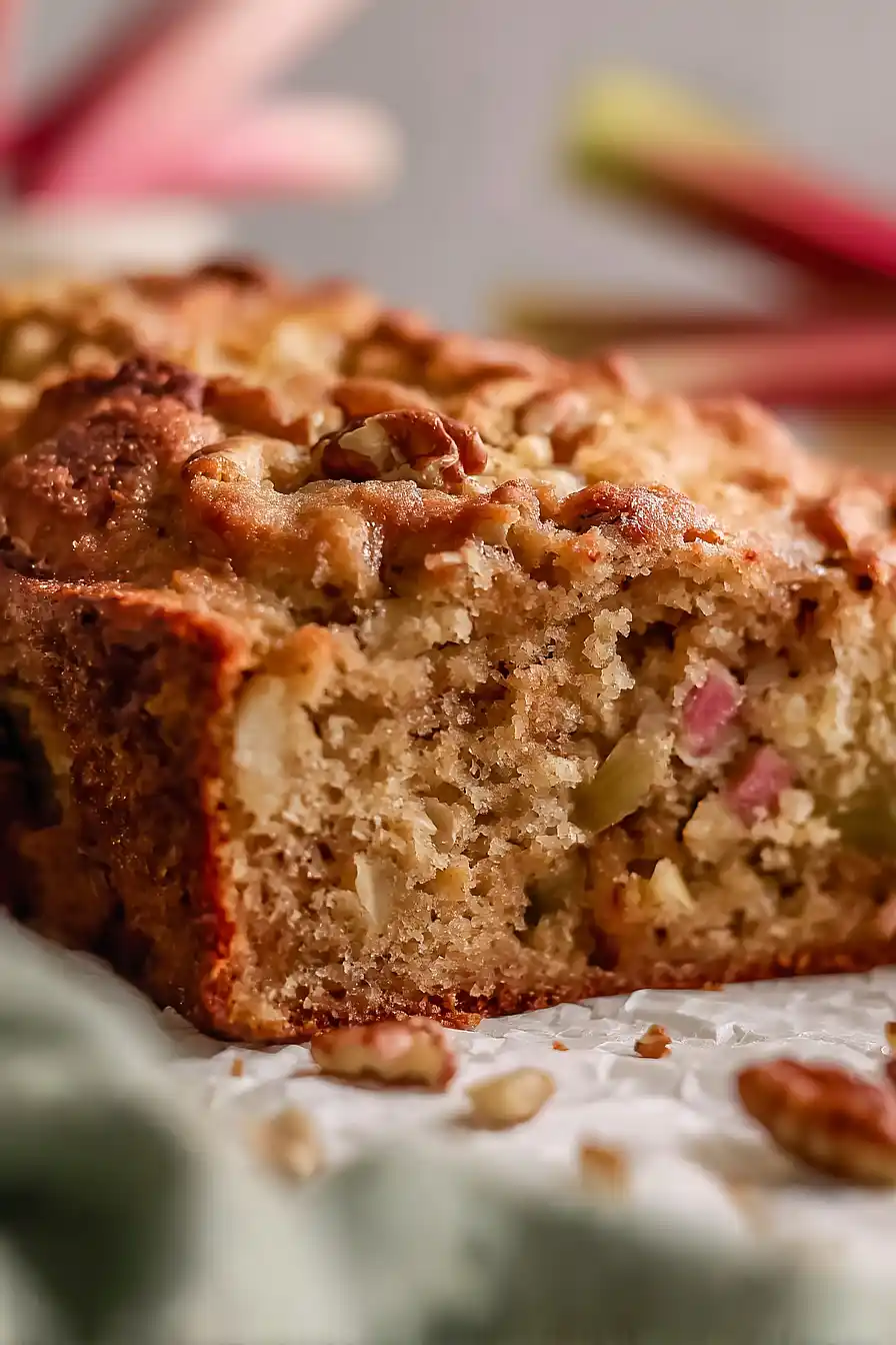 rhubarb nut bread