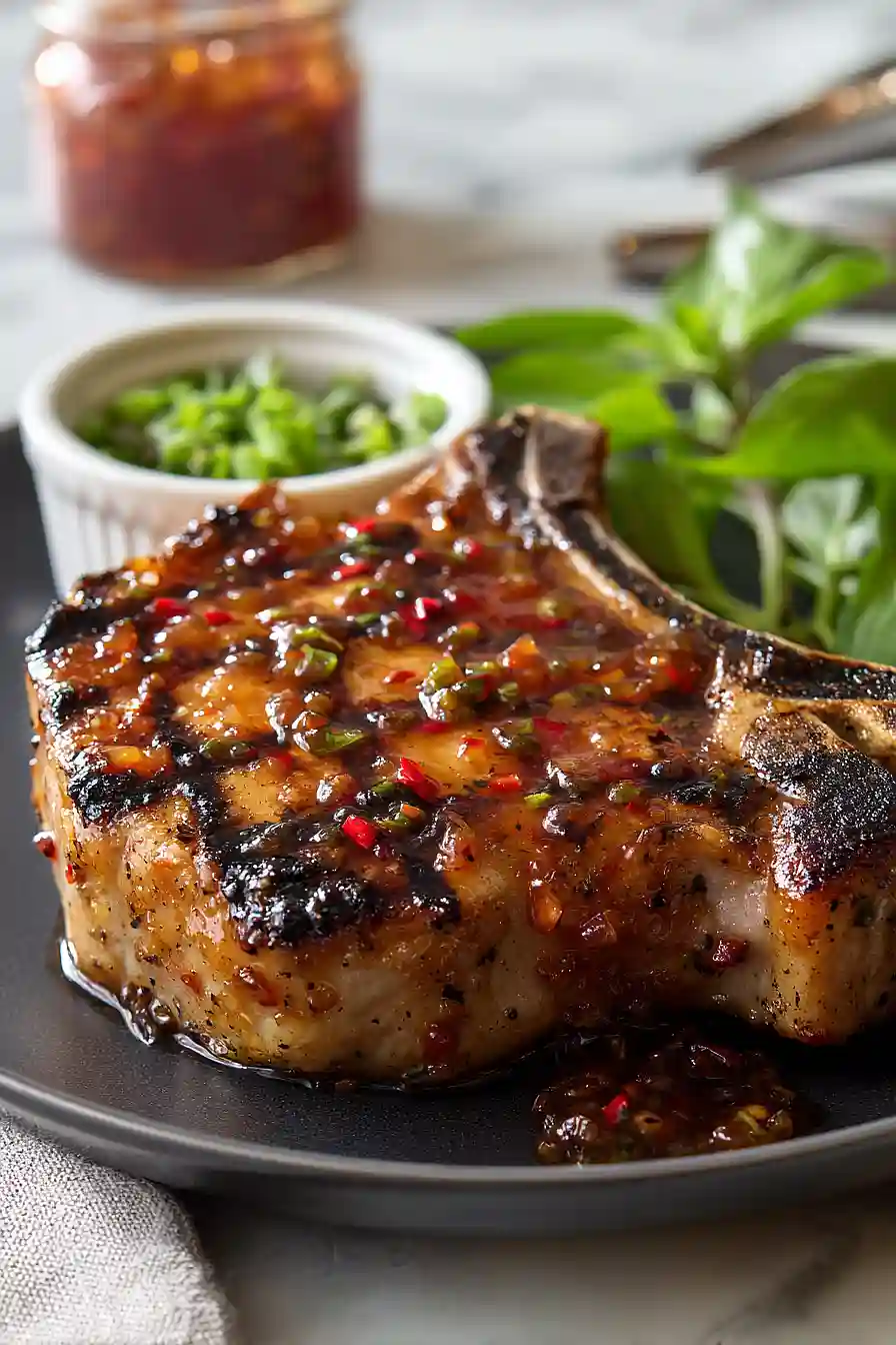 jalapeño grilled pork chops