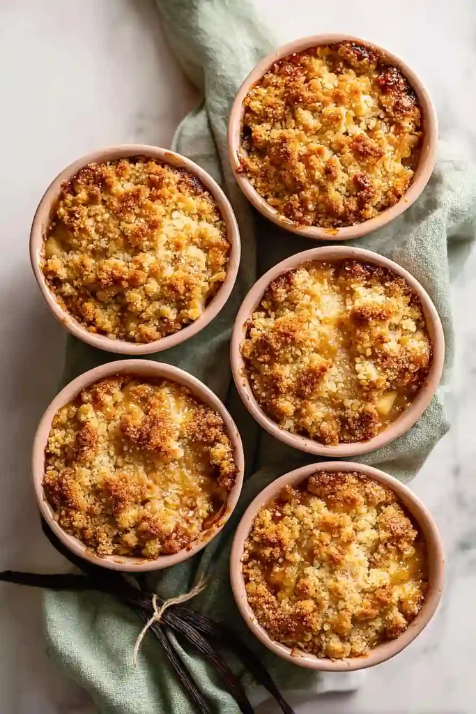 air fryer rhubarb crumble