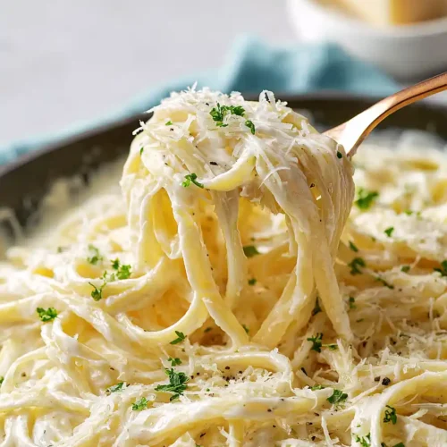 Cottage Cheese Alfredo Pasta