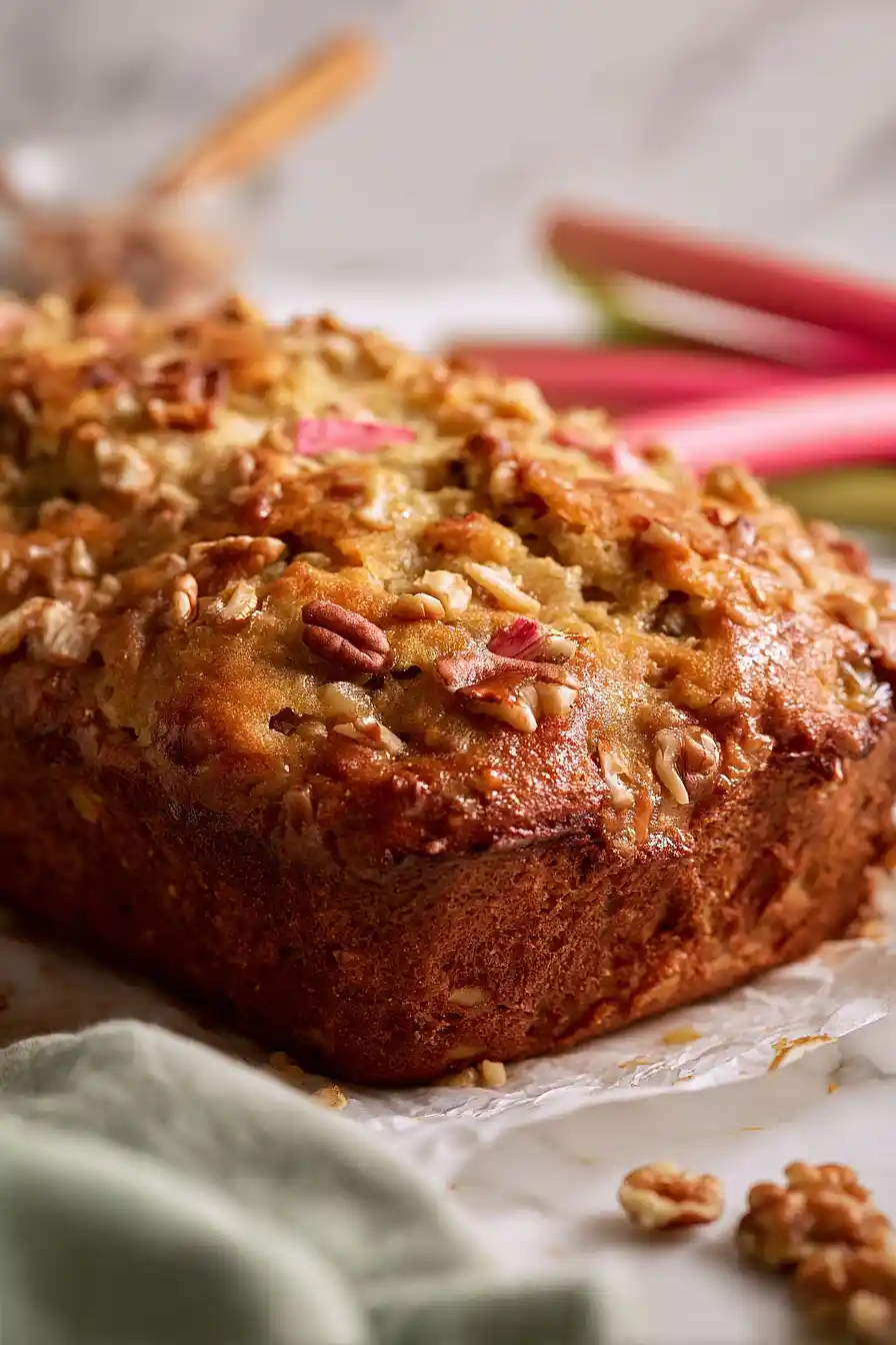 rhubarb nut bread