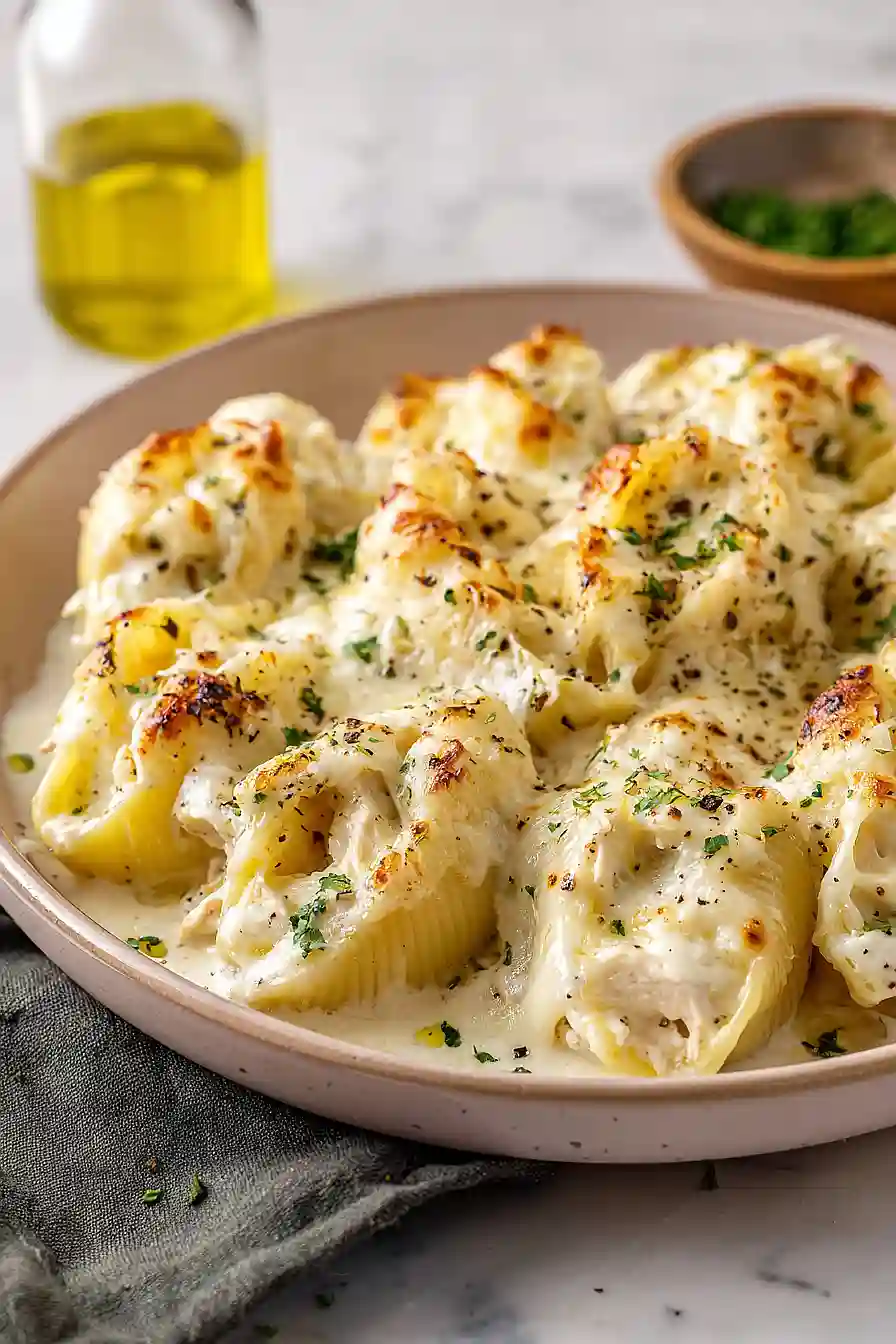 million dollar chicken alfredo stuffed shells