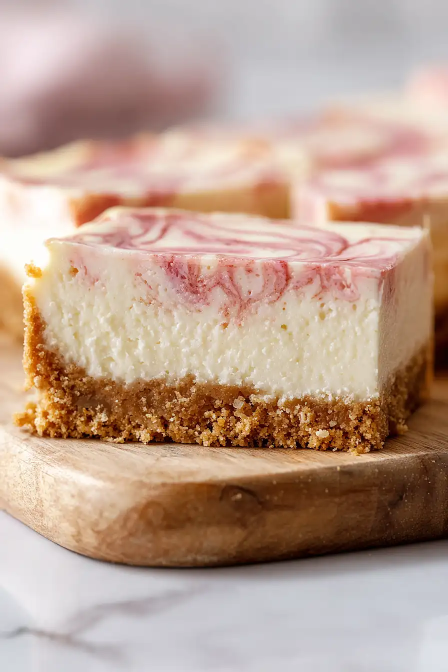 rhubarb cheesecake with graham cracker crust