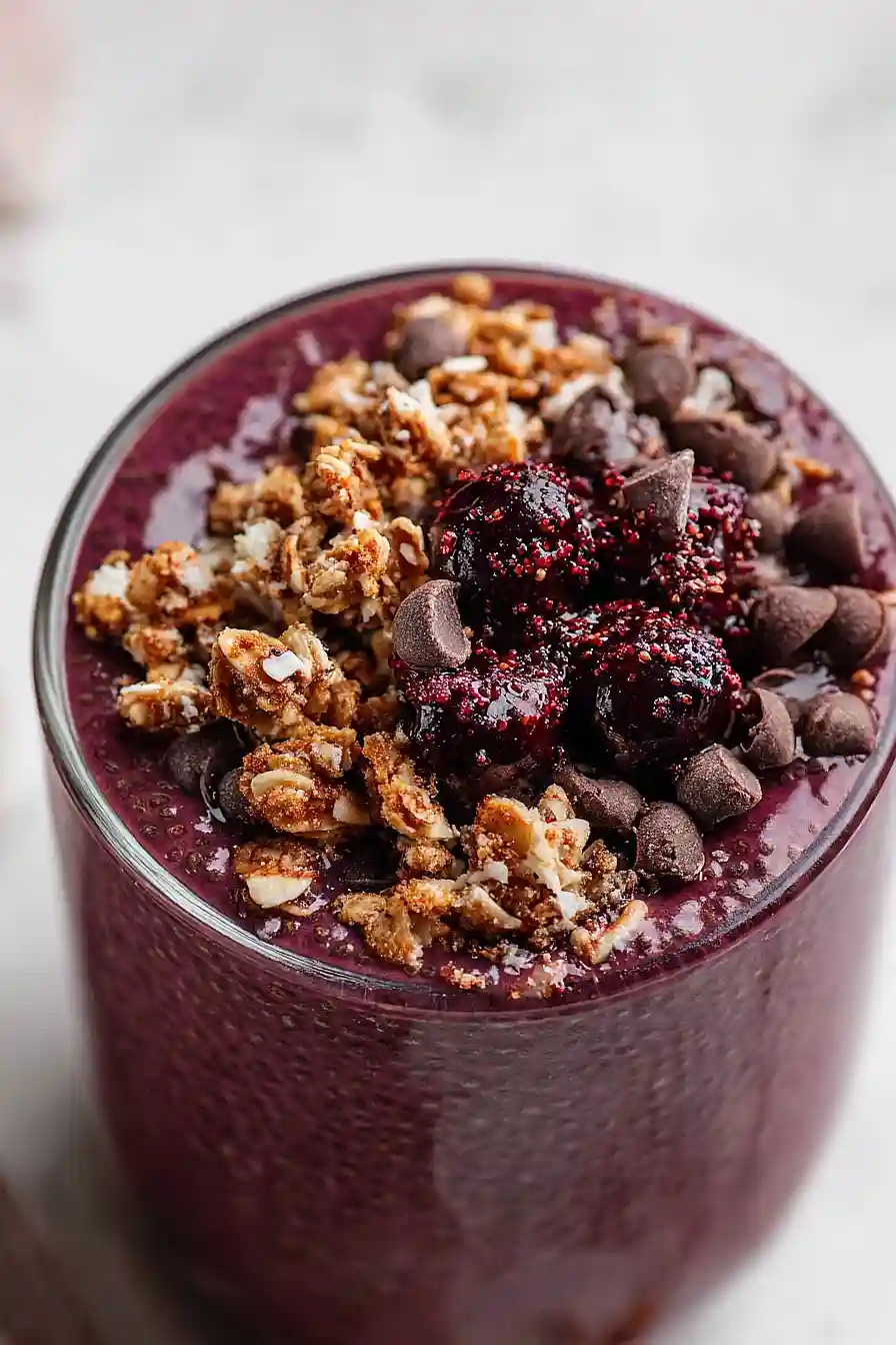 cherry chia pudding