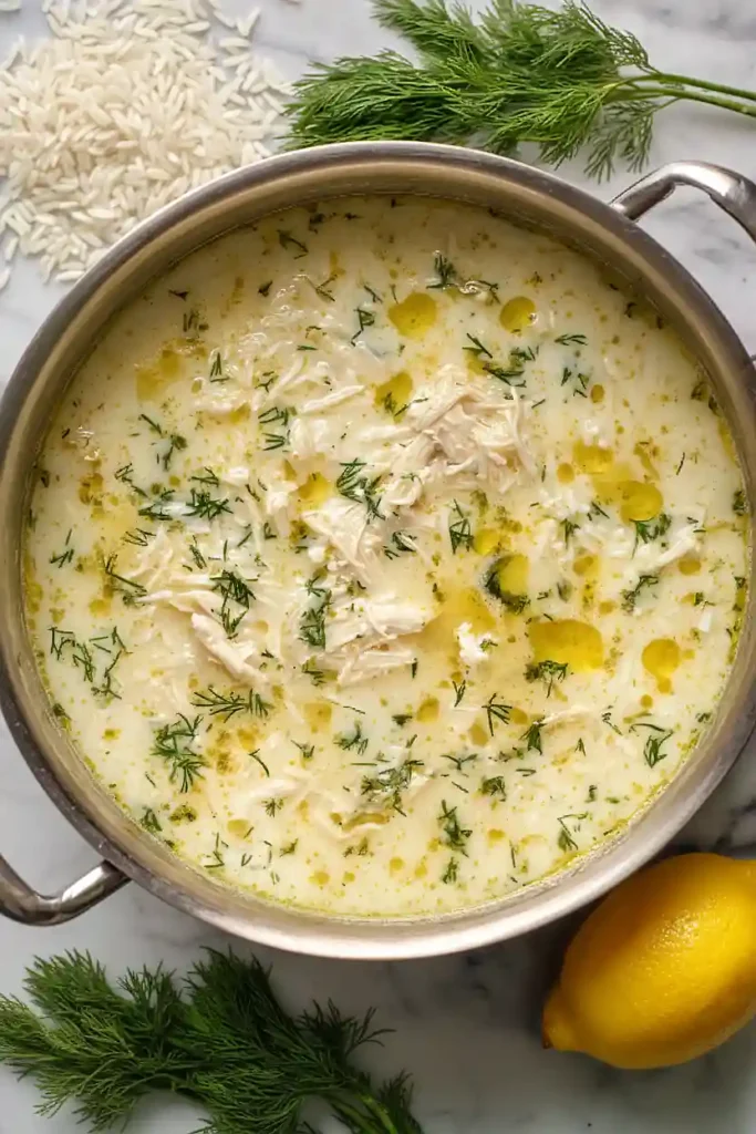 greek lemon chicken soup