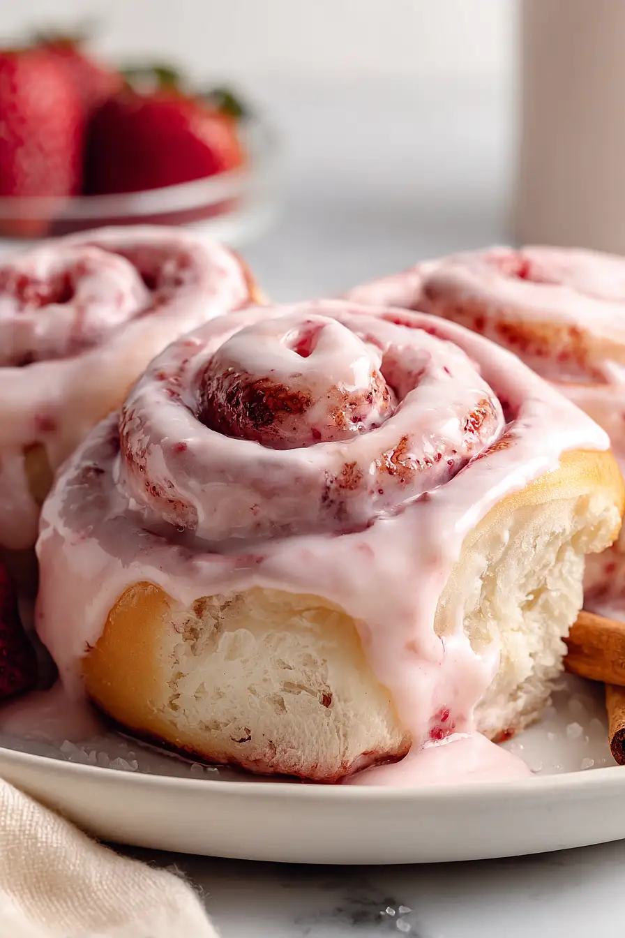 strawberry cinnamon rolls