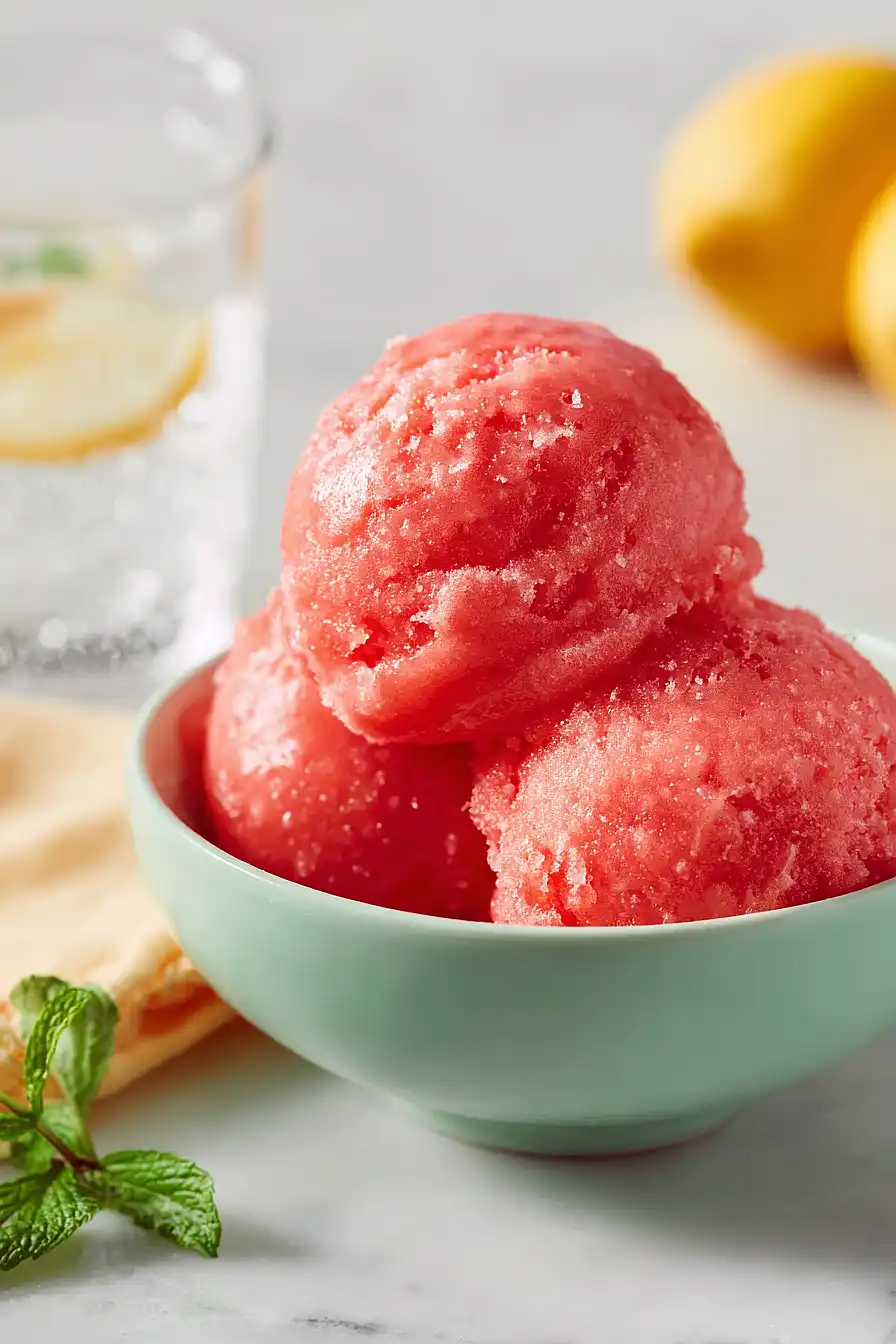 strawberry sorbet