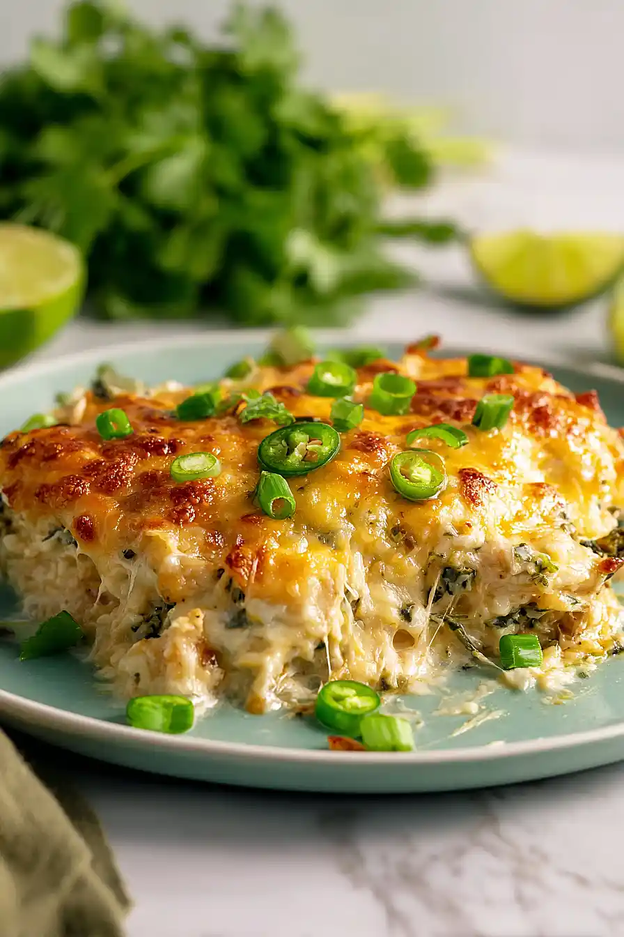 jalapeño chicken spinach casserole