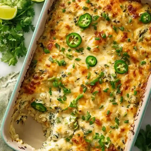 jalapeño chicken spinach casserole