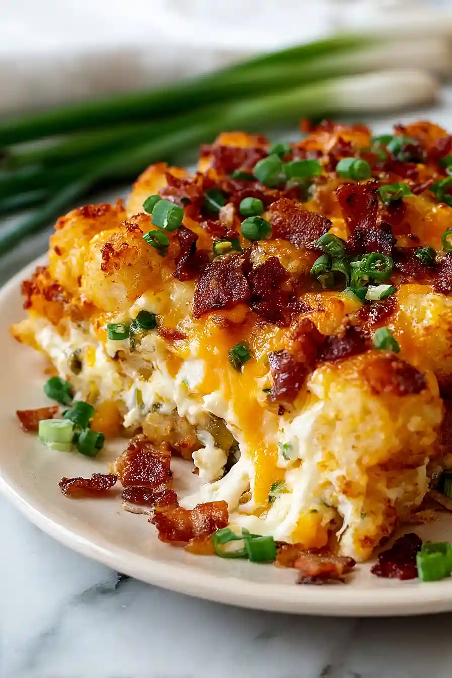 jalapeño popper tater tots casserole