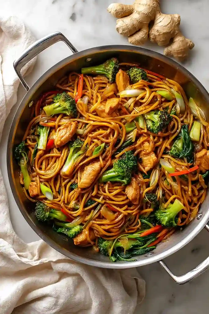 teriyaki chicken chow mein