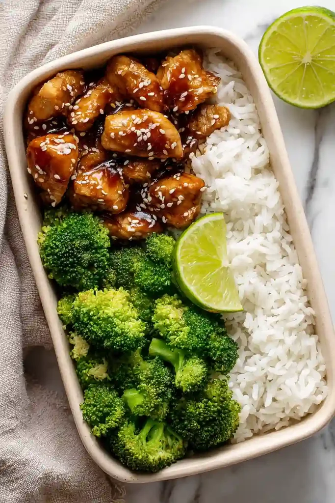 teriyaki chicken meal prep bowls