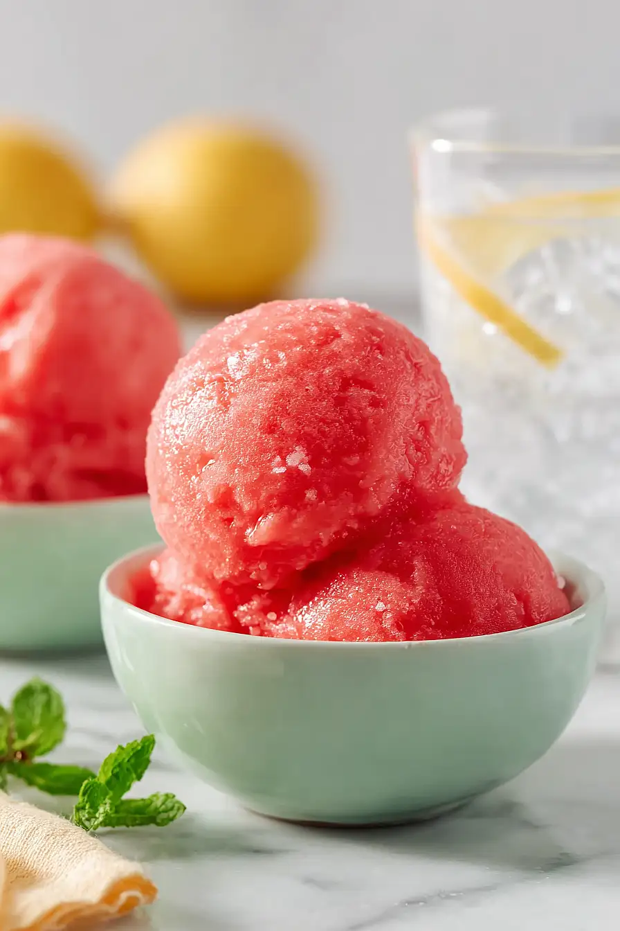 strawberry sorbet