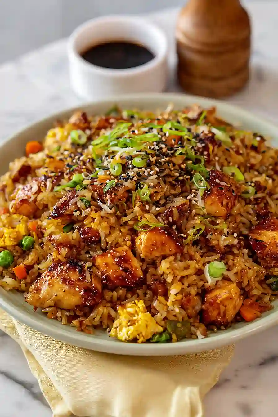 bbq chicken fried rice