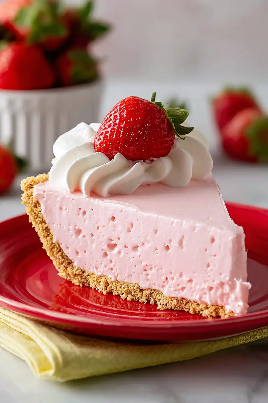 strawberry cheesecake jello pie