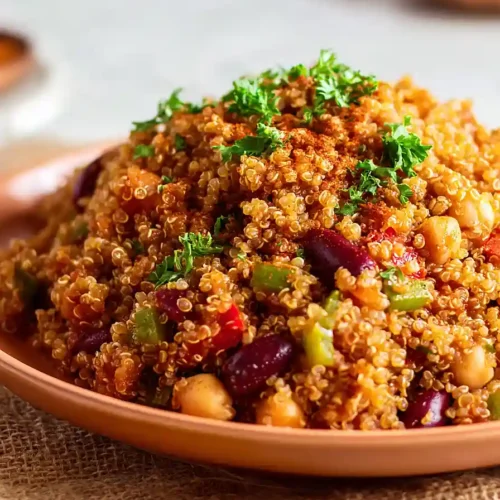 vegan jambalaya with quinoa