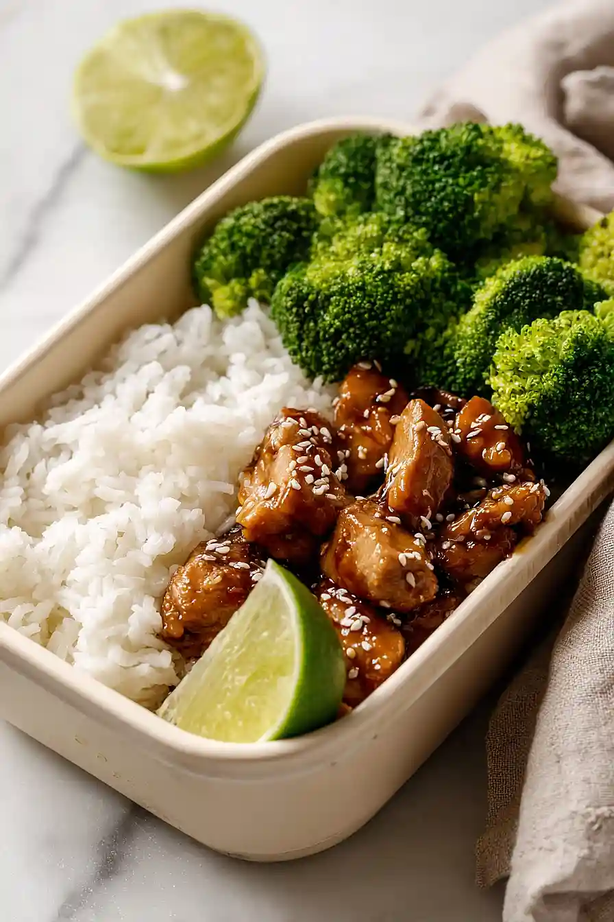 teriyaki chicken meal prep bowls