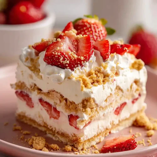 strawberry cheesecake lasagna