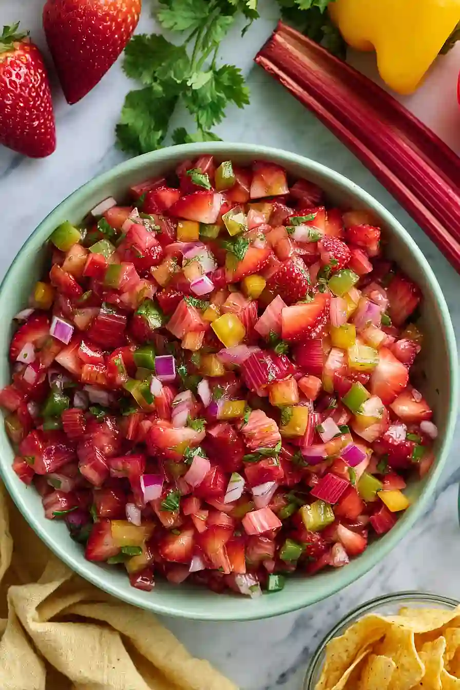 strawberry rhubarb salsa
