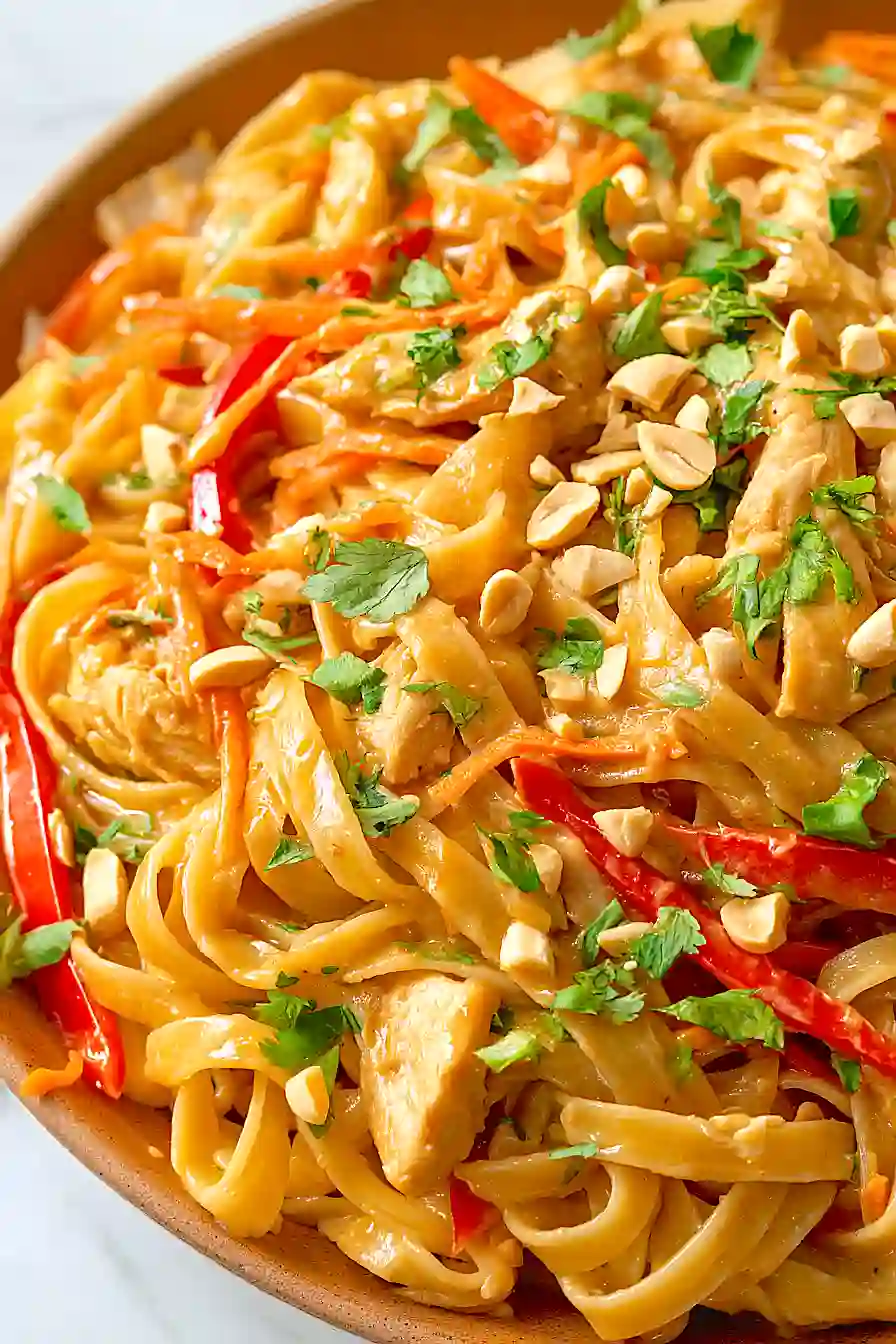 thai chicken fettuccine
