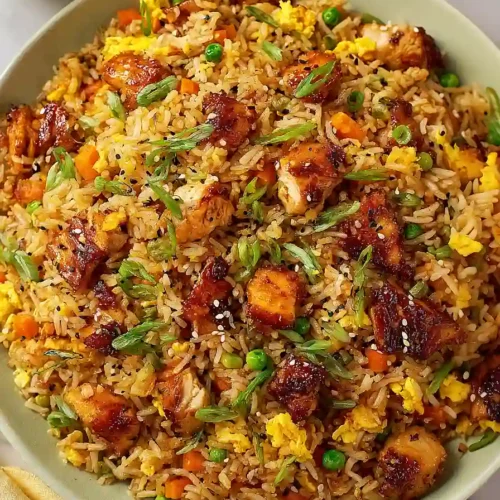 bbq chicken fried rice