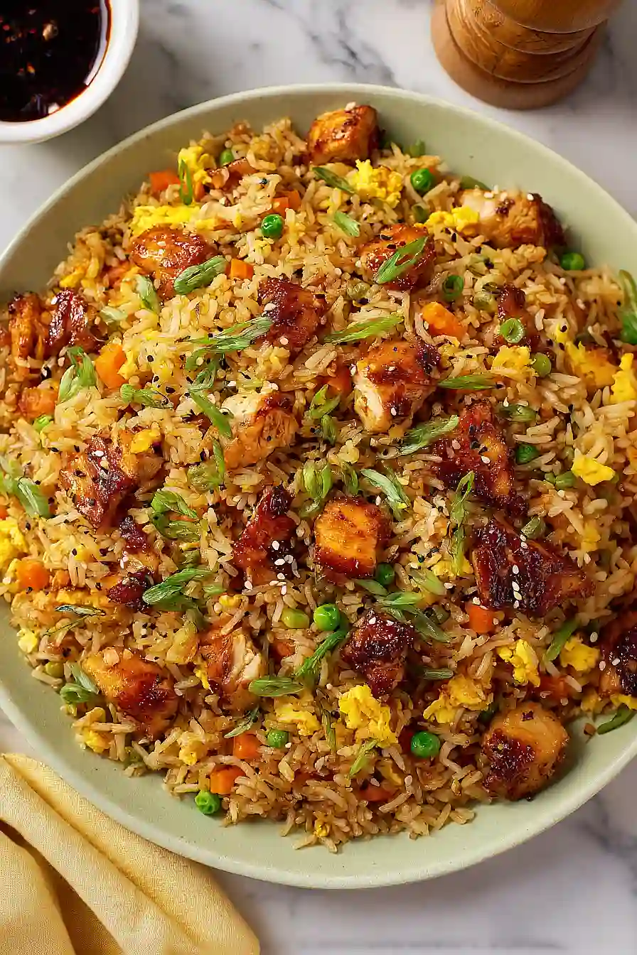 bbq chicken fried rice