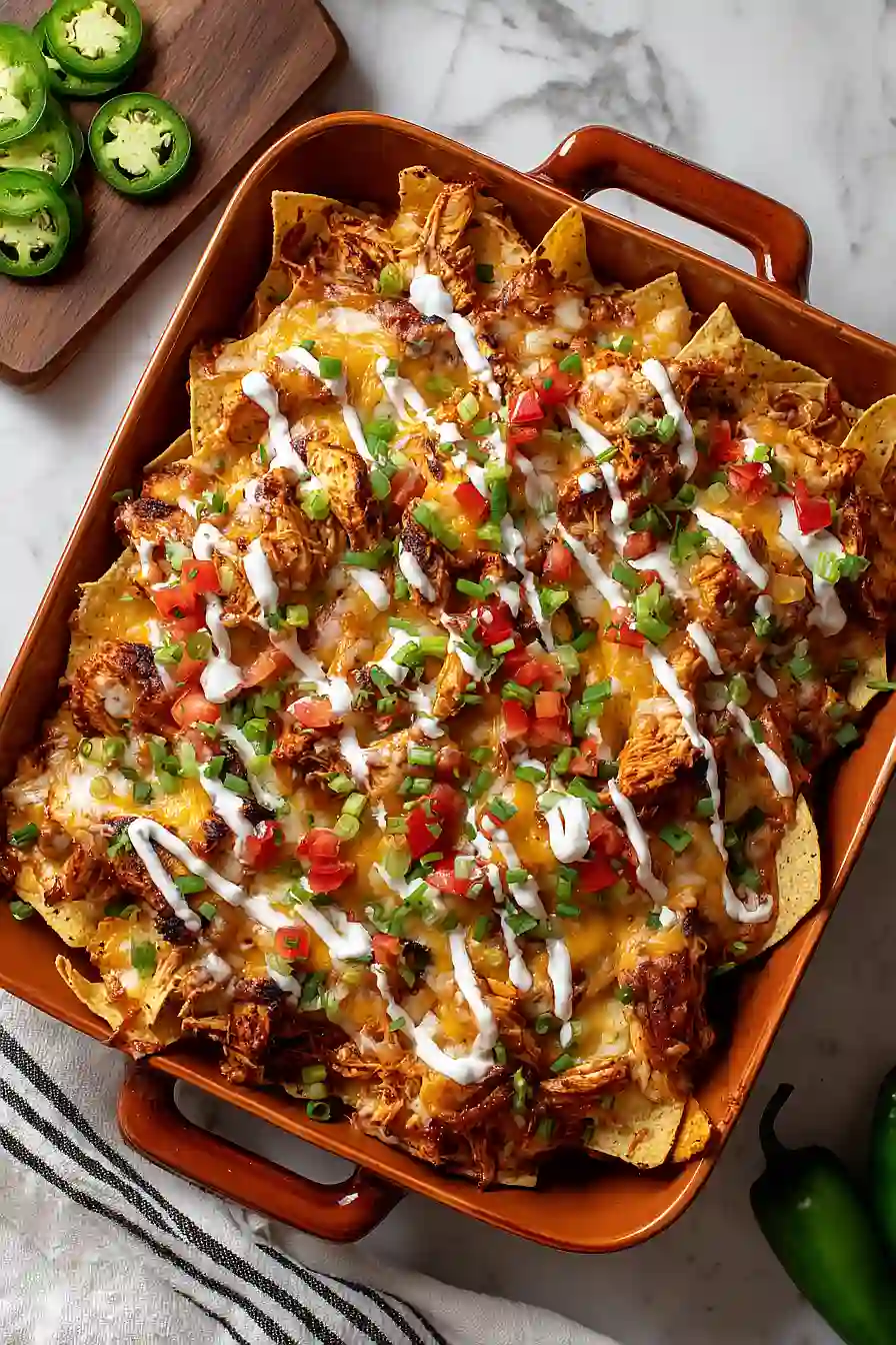 blackened chicken nachos