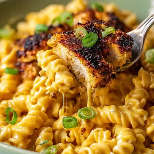 blackened chicken mac and cheese