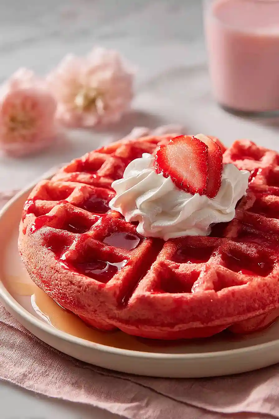 strawberry waffles