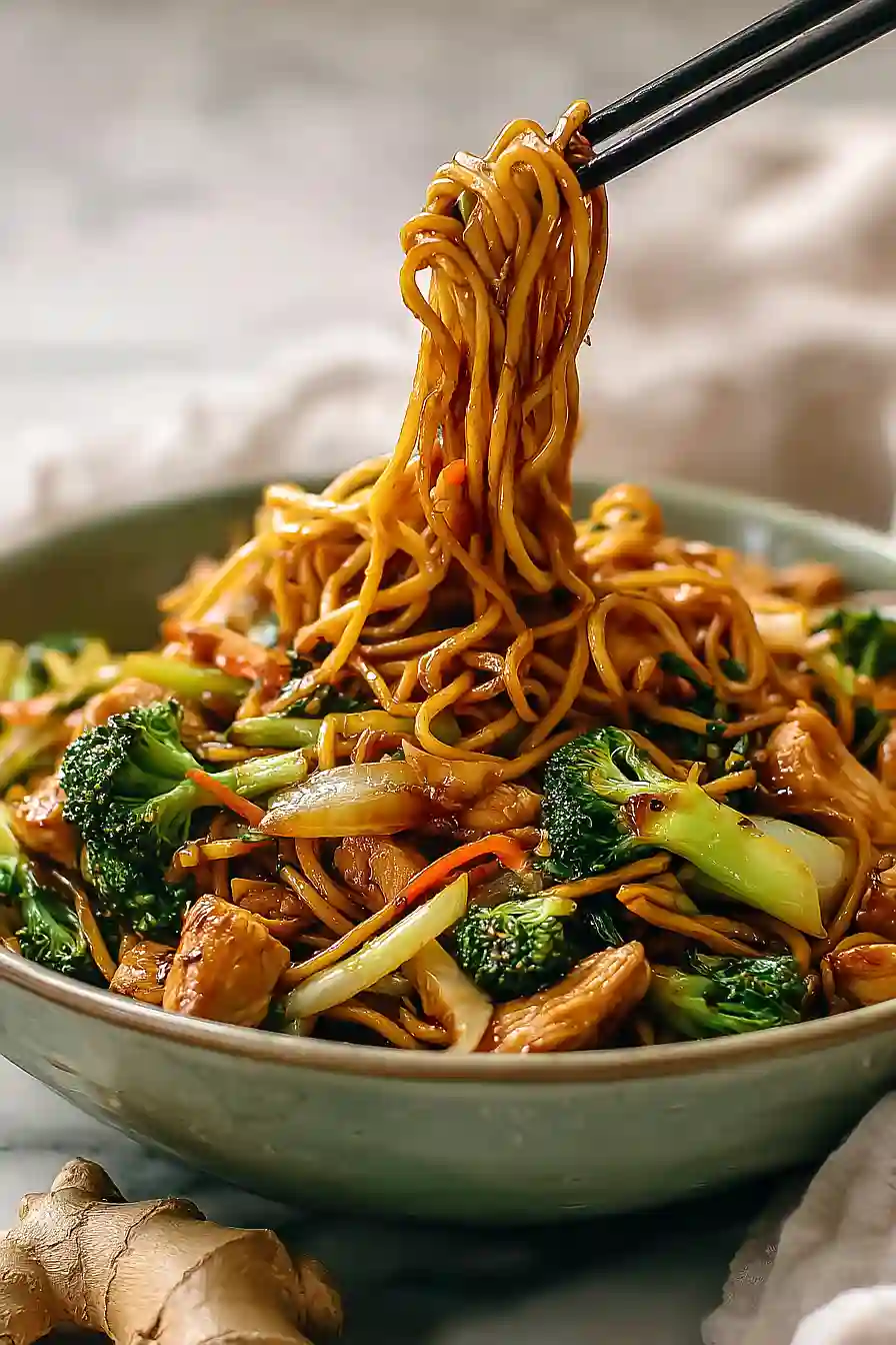 teriyaki chicken chow mein