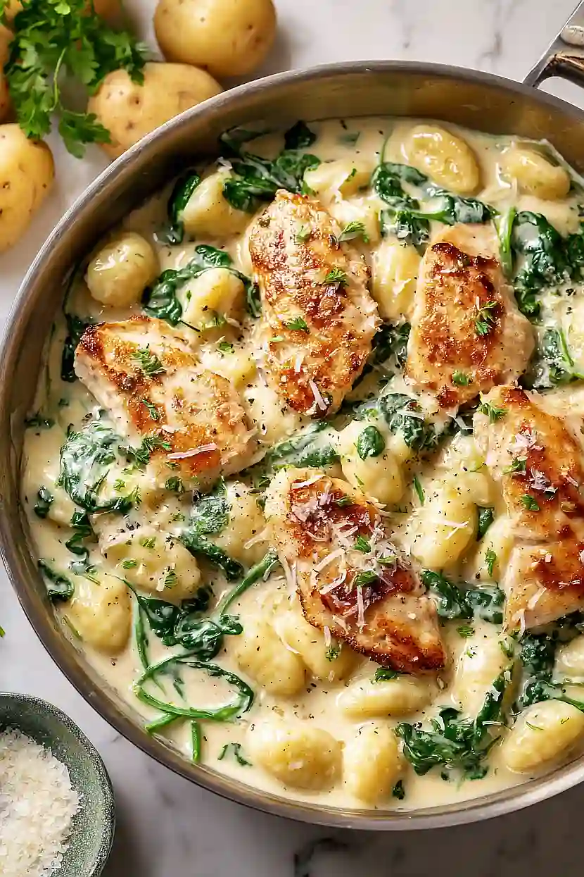 lemon chicken gnocchi
