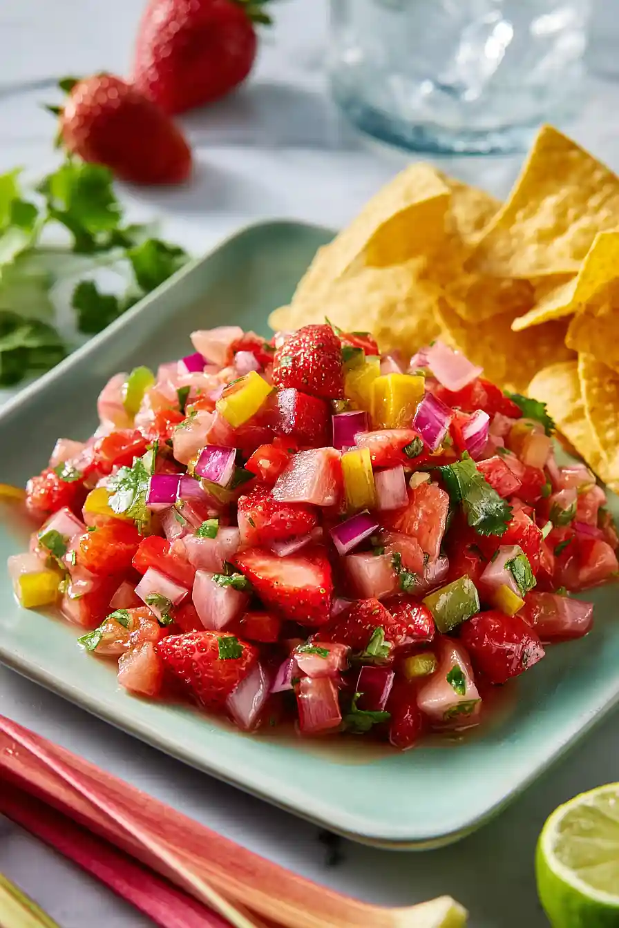 strawberry rhubarb salsa