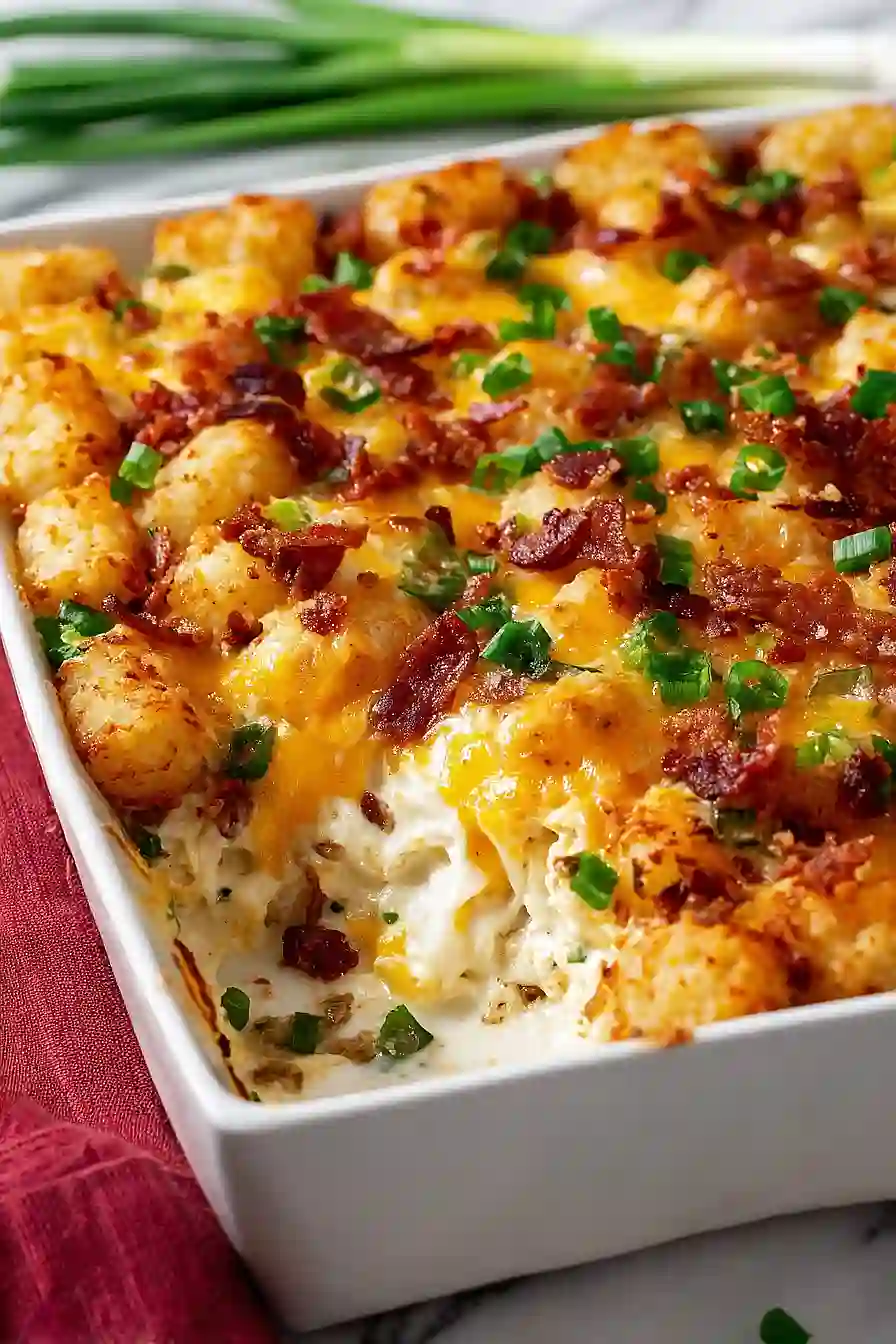 jalapeño popper tater tots casserole