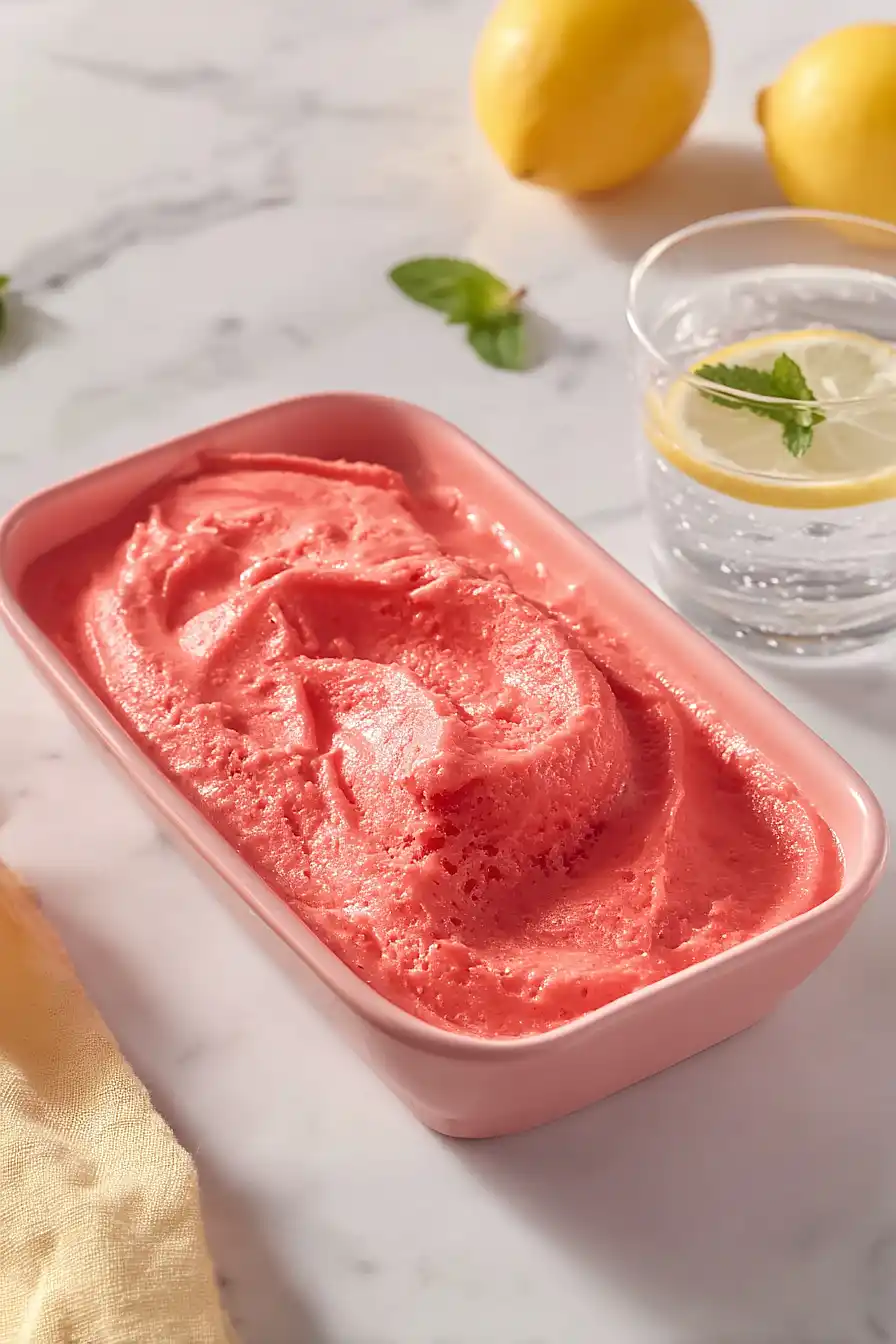 strawberry sorbet