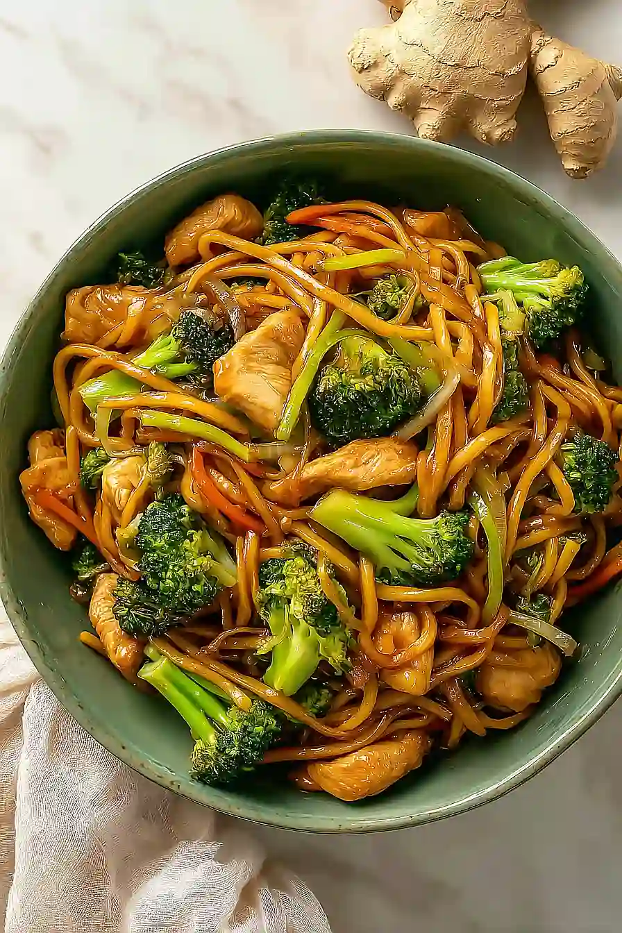 teriyaki chicken chow mein