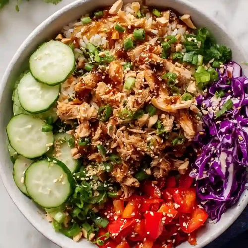 teriyaki chicken crispy rice salad