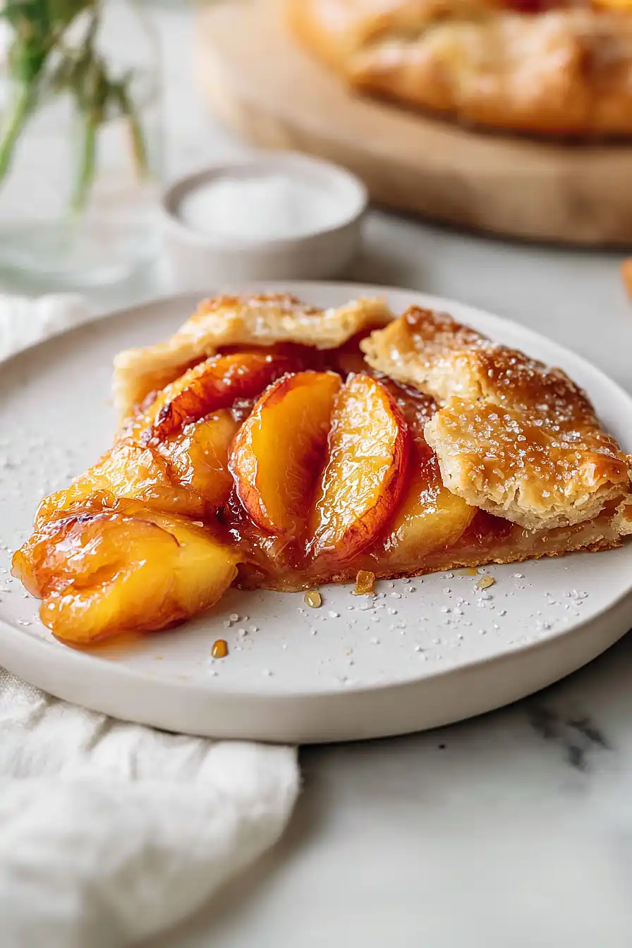 peach galette